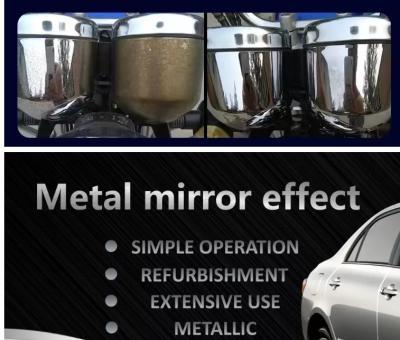 China Quick drying Sliver Aerosol Spray Paint Mirror Effect Gold Chrome Spray Paint for sale
