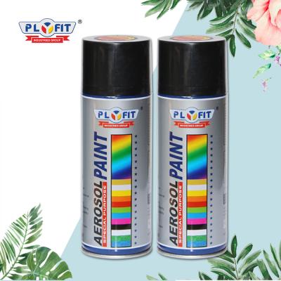 China High Coverage Aerosol Spray Paint Black Color Matte Paint Film Acrylic Resin Spray for sale