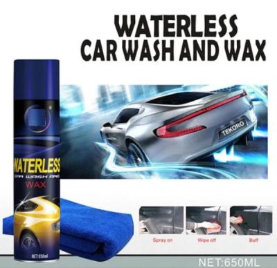 China 650ml Environmentally friendly waterless car wash and wax  Car care product for sale