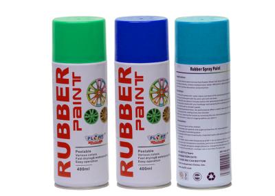 China 400ML Green Rubber Coat Spray Paint , Exterior Blue.green ,red Plasti Dip Wheel Paint for sale