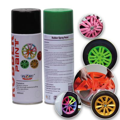 China Multi Colors Rubber Spray Paint Car Fluorescent Liquid Coating Abrasion Resistant for sale