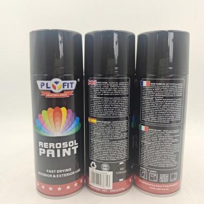 China PLYFIT 450ML Acrylic Aerosol Spray Paint Drying Fast For Car Furniture ABS Metal for sale