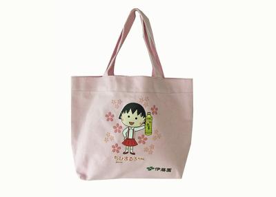 China Pink 10A Eco Shopping Plain Cotton Bags Samll Size For Kids Lunch Tote for sale
