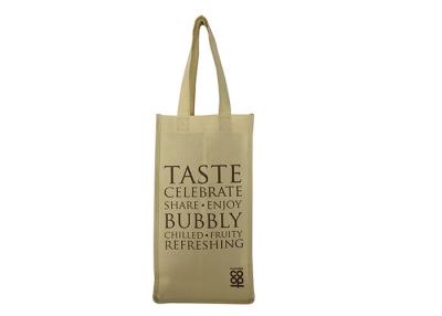 China Wine Vinegar Four Bottle Non Woven Tote Bags Recycled Grocery Tote Bags for sale