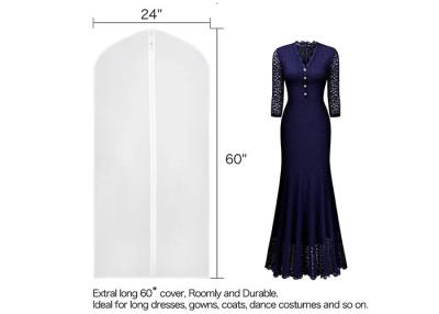 中国 透き通る PEVA スーツウェア バッグ 24x60 インチ ロング ドレス バッグ カバー 販売のため