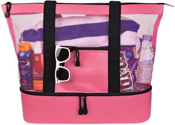 Quality Collapsible Cooler Tote Bags Promotional Insulated Tote Bags Top Zipper Closure for sale