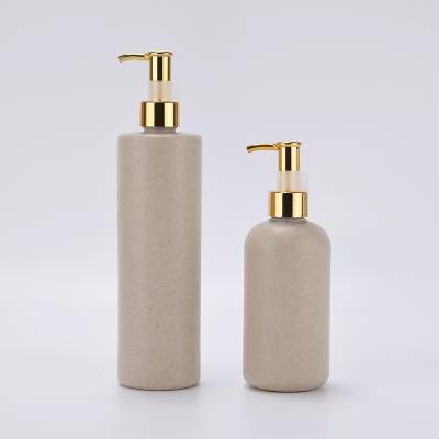 China 100ml 200ml Plastic Shampoo Pump Lotion Bottle PET Body Wash for sale