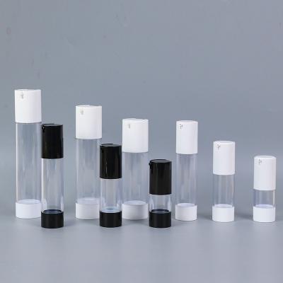 China Opaque Cosmetic Airless Pump Bottles 10ml 5ml 30ml Airless Plastic Spray Bottles for sale