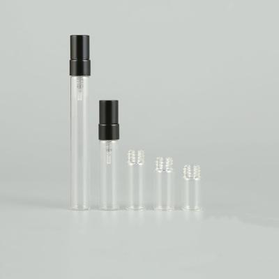 China Mini Perfume Clear Glass Fine-Nebel-Sprühflaschen mit feinem Nebel-Spray pumpt 2ml 3ml 5ml 10ml zu verkaufen