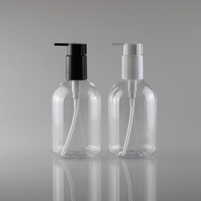 China 330ml Plastic Shampoo Pump Bottles Refillable Shampoo And Conditioner Bottles With Pump Switch Clip for sale