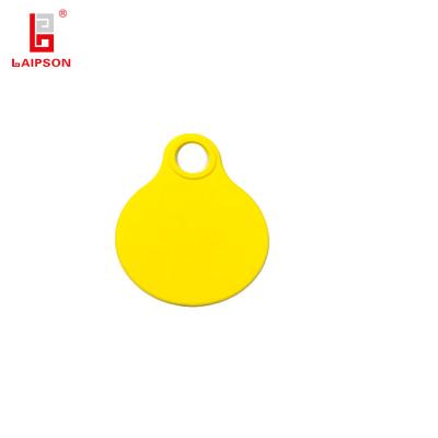 China 80mm Top TPU Medium Size Cattle Sheep Neck Tag With Laser Printing Number for sale