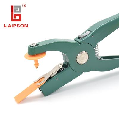 China Stainless Green Sheep Cow Ear Tag Applicator Plier Provided 240mm X 50mm X 20mm for sale