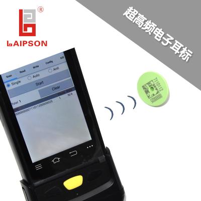 China Livestock Animal Sheep UHF Ear Tag Temperature Resistance Laser Printing for sale