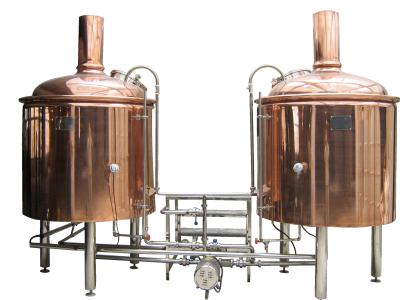 China Micro Restaurant Copper Brewing Equipment Steam Or Electrical Heating for sale