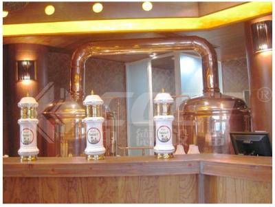 Chine kit à la maison de brassage de bière de l'en cuivre 500L d'équipement rouge de brassage garantie de 1 an à vendre