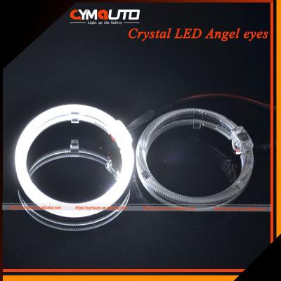 China 12V Angel Eyes LED DRL RGB Headlights Retrofit Angel Eye Crystal for sale