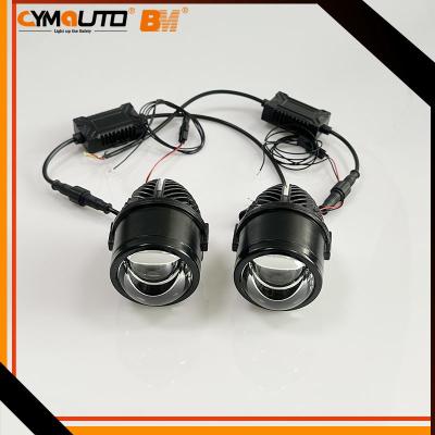 China 12V / 24V Bi Xenon Fog Light Projector Lamp 2 Inch Projector Lens Waterproof for sale