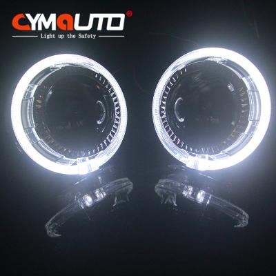 China 2.5 Inch 3 Inch Headlight Shroud C10 Black LED Light Angel Eyes Projector Cover for sale
