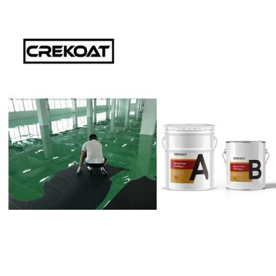 China Bright Scratch Resistant Floor Paint Seamless Clear Epoxy Floor Coating 3mm for sale