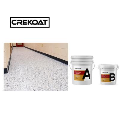 China Hygienic Clear Resin Floor Coating Chemical Resistant Flake Concrete Coating for sale
