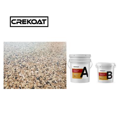 China Multicolored Clear Gloss Epoxy Flake Floor Coating Resin Naturally Defoaming for sale