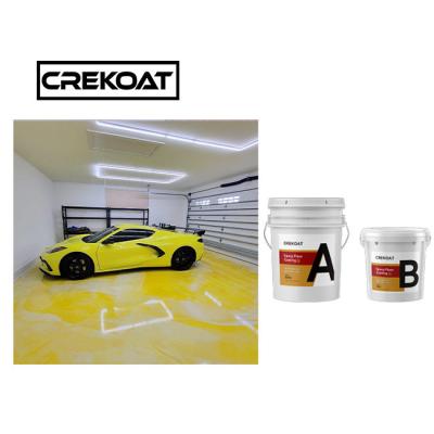 China Metallic Concrete Epoxy Resin floor Paint UV Protection Coating Naturally De Foaming for sale