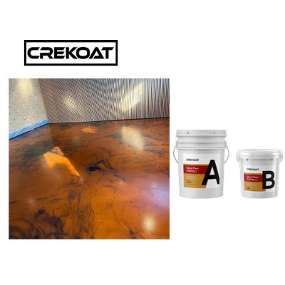 China 100% Solid Poly Epoxy Resin Coating Metallic Epoxy Floor System for sale