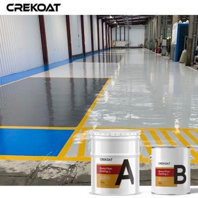 China Seamless Coloured Concrete Floor Paint Epoxy Resin Flooring Anti Slip Chemicals for sale