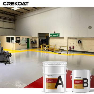 China Low Maintenance Smooth Water Based Epoxy Floor Coating Resistance To Moisture for sale