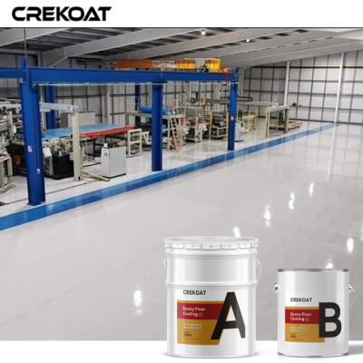 China Seamless Water Based Epoxy Floor Coating Resistance To Chemicals Oils Stains for sale
