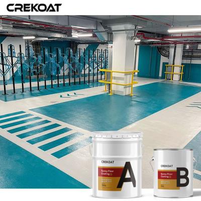 China Long Lasting Non Slip Epoxy Floor Coating Customizable Colors Textures for sale