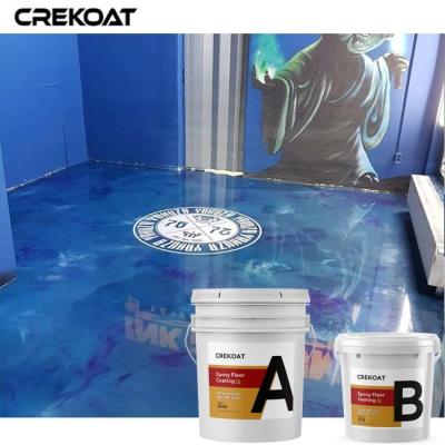 China Nueva capa de epoxy metálica concreta del piso para el cuarto de baño del dormitorio de la cocina en venta