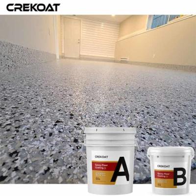 China Aromatic Resin Epoxy Flake Floor Coating Customize Fast Curing for sale