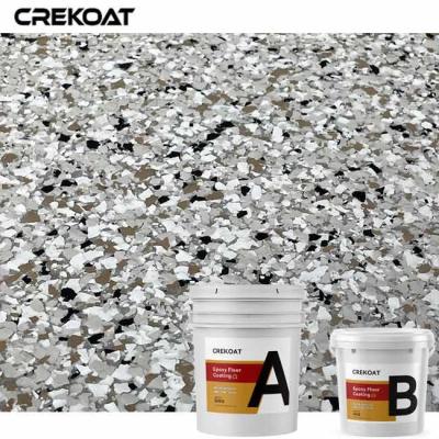 China High Gloss Blending Color Epoxy Flake Floor Coating For Hangars Aircraft Facilities for sale
