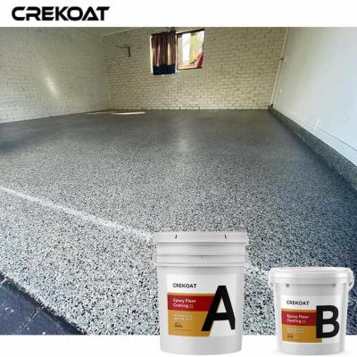 China Blend Chips Epoxy Flake Floor Coating For Garage Concrete Flooring for sale