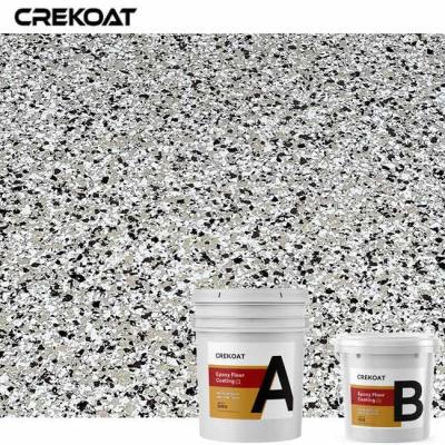 China Durable Thermal Expansion Tolerance Epoxy Flake Floor Coating Resists Temperature Changes for sale