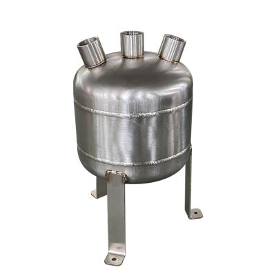 Chine Petit réservoir 304 d'air comprimé de tampon 316 réservoirs d'eau en acier de solides solubles à vendre