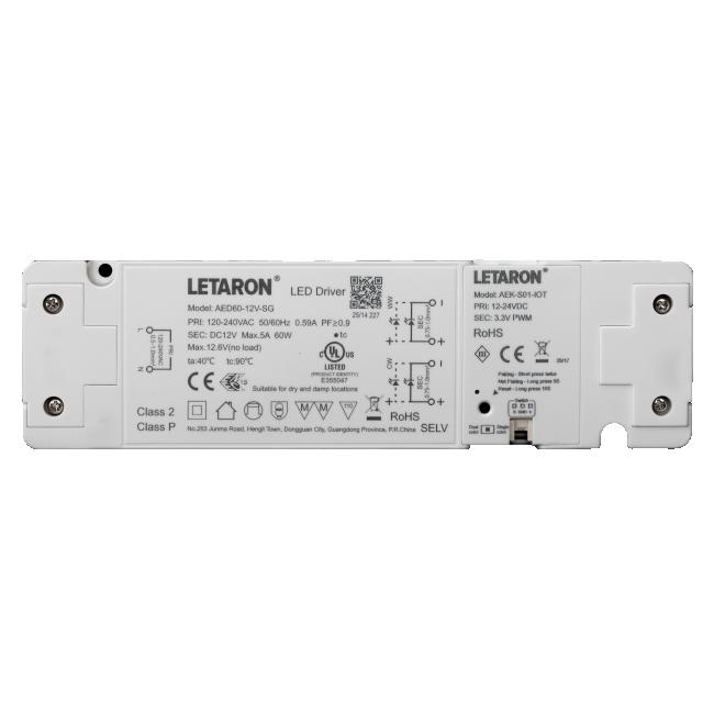 LED driver technical specifications label