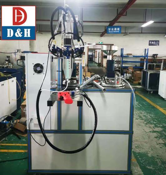 Glue Dispensing Machine with Glue Gun Valve Silicone Epoxy PU Resin Two Barrels Gun Mixer Dispenser