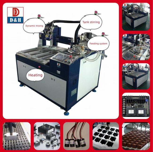 Ab Glue Mixing Powers Supply Glue Potting Machine 2 Tank Silicone Dispensing Machine
