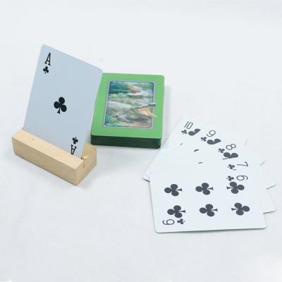 Cina nuovo design animale con effetti visivi 3D che gioca a carte da poker logo personalizzato mazzo di carte da gioco PVC di plastica in vendita