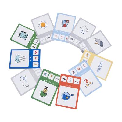 China Kinder Lernkarten für die frühe Bildung kundenspezifische Flash-Karte Druck Papierkarten Spiel kundenspezifische Alphabet-Musterkarten zu verkaufen