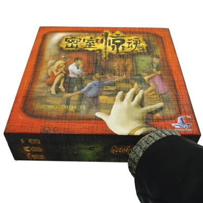 China Oil Painting CMYK Printable Board Games , 63x88mm Horror Board Games for sale