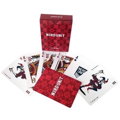 China Custom personalized deck of advertisement playing cards round corner for sale