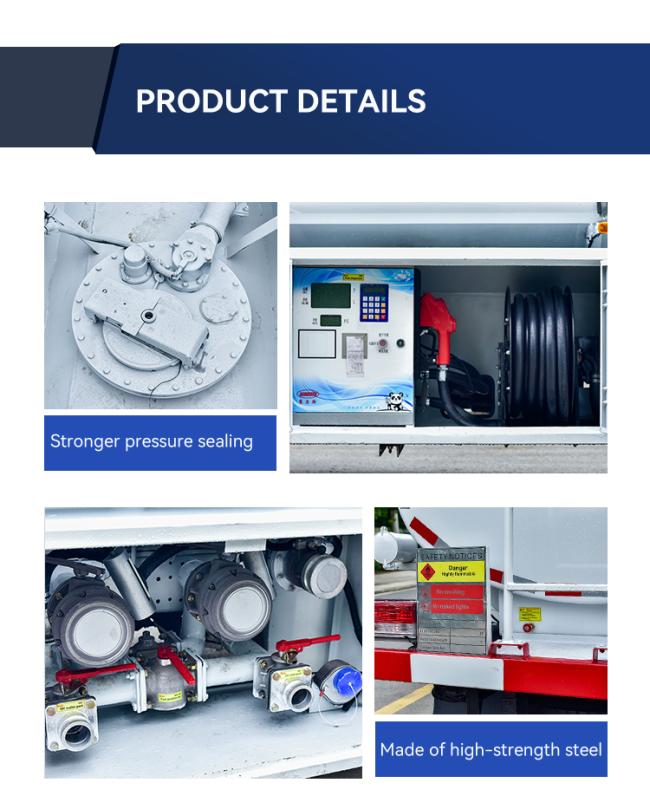 Fuel tanker truck with hose reel