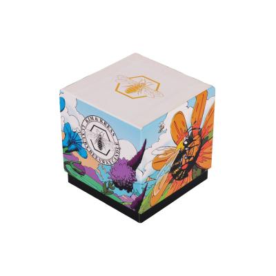 China Colorful Paperboard Candle Packaging Box Square Shape 6×6×6cm for sale