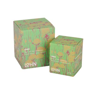 China Durable Recyclable Custom Printed Candle Boxes Square 6×6×6cm Size for sale