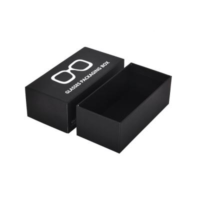 China Gafas de sol de papel de la tarjeta negra que empaquetan el grueso amistoso de Eco 2m m de la caja en venta