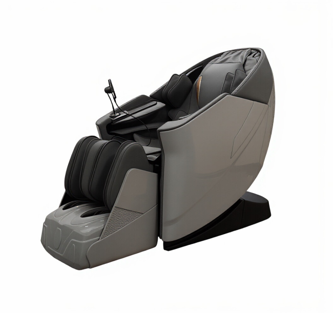 Front view of massage chair showing modern design and controls