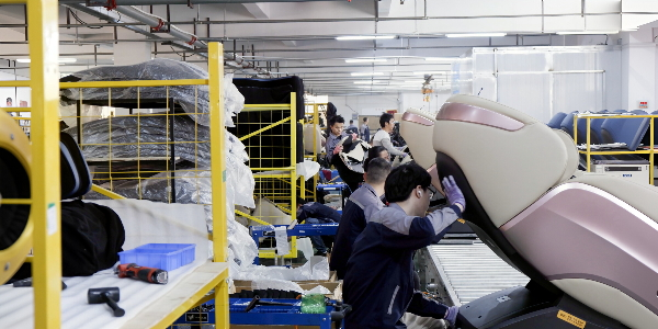 Quality testing station for massage mechanisms